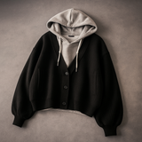 College Cozy Cropped Hoodie