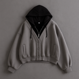 College Cozy Cropped Hoodie