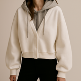 College Cozy Cropped Hoodie