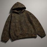 Houndstooth Tweed Hoodie