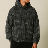 Houndstooth Tweed Hoodie