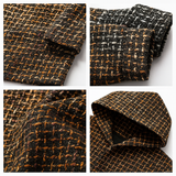 Houndstooth Tweed Hoodie