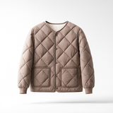 Quilted Sherpa Button Jacket