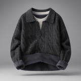 Romeo Cable Knit Polo