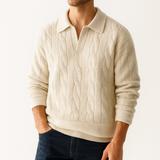 Romeo Cable Knit Polo