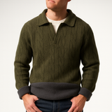 Romeo Cable Knit Polo