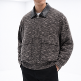 Oxford Knit Bomber