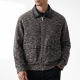 Oxford Knit Bomber