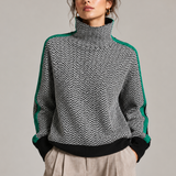 Siena Herringbone Rollneck