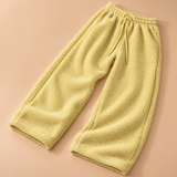 Harriet Sherpa Fleece Wide-Leg Trousers