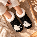 Odette Cable-Knit Critter Slipper Socks