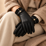 Abigail Suede Boutique Buckle Gloves