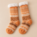 Nadia Fleece-Lined Fair Isle Slipper Socks