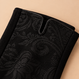 Verena Jacquard Paisley-Pattern Wrist Gloves