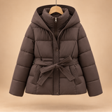 Greta Belted Hooded Puffer Jacket