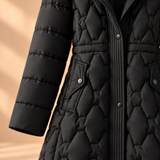Delphine Quilted Hooded Long Puffer Coat