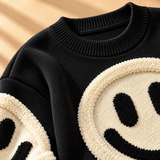 Willa Smiley-Motif Crew-Neck Knit Jumper