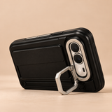 Dalton Leather-Look iPhone Duo Ring Case