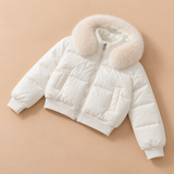 Calista Faux-Fur Hooded Puffer Jacket