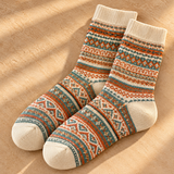 Soledad Fair Isle Crew Socks
