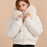 Calista Faux-Fur Hooded Puffer Jacket