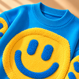 Willa Smiley-Motif Crew-Neck Knit Jumper