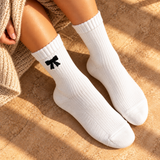 Bellissima Ribbed Knit Bow Socks