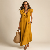 Elara Linen Dress