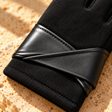 Livia Suede-Look Wrap-Cuff Gloves