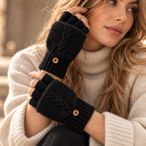 Serafina Cable-Knit Fingerless Gloves