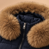 Calista Faux-Fur Hooded Puffer Jacket