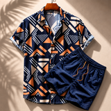 Riviera Tile Print Shirt Set