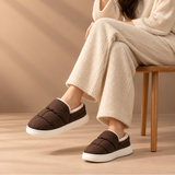 Nora Quilted Fleece-Lined Platform Slippers