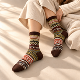 Nordic Knit Cushioned Crew Socks