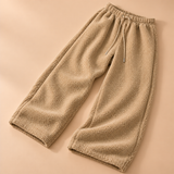 Harriet Sherpa Fleece Wide-Leg Trousers