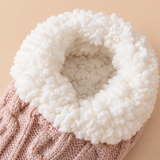 Rosalind Plush Knit Slipper Socks