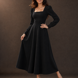 Rosabella Square-Neck Maxi Dress