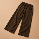 Callum Brushed-Cotton Drawstring Wide-Leg Trousers