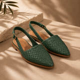 Milano Woven Slingback Flats