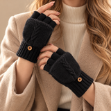 Serafina Cable-Knit Fingerless Gloves