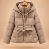 Greta Belted Hooded Puffer Jacket