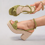 Selena Rope Wedges
