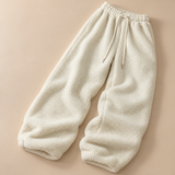 Harriet Sherpa Fleece Wide-Leg Trousers