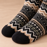 Nadia Fleece-Lined Fair Isle Slipper Socks