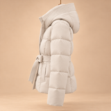 Greta Belted Hooded Puffer Jacket