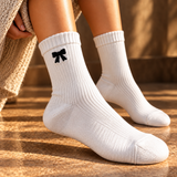 Bellissima Ribbed Knit Bow Socks