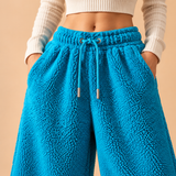 Harriet Sherpa Fleece Wide-Leg Trousers