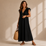 Elara Linen Dress