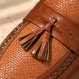 Marcello Textured Tassel Loafers