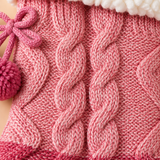 Linnea Cable-Knit Fleece-Lined Slipper Socks